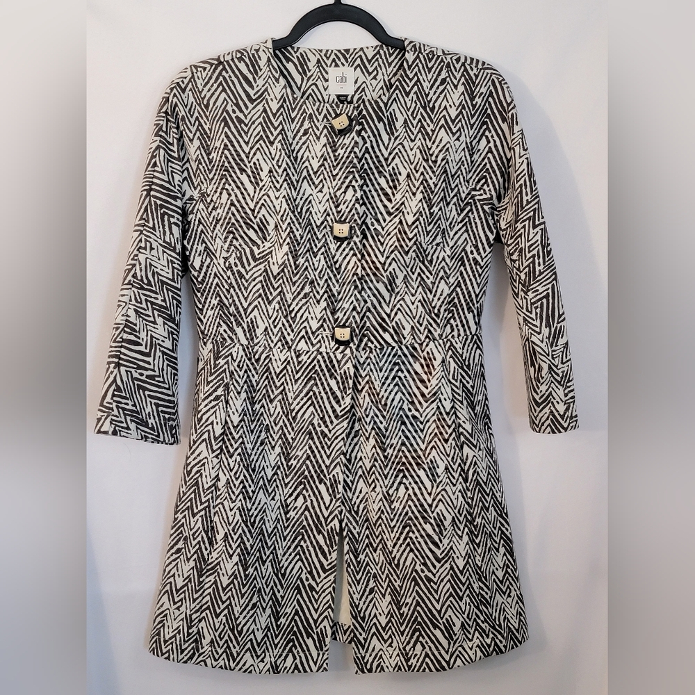 Cabi Jacket Chevron Design Size XS